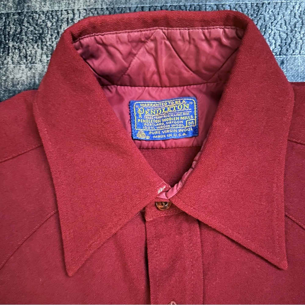 🇺🇸 MADE IN USA PENDLETON 100% Wool Western Shirt - Picture 3 of 7
